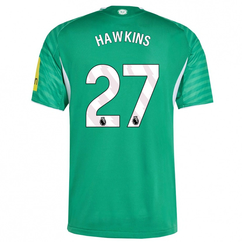 Danxen Men Hannah Hawkins #27 Green White Away Jersey 2025/26 T-Shirt