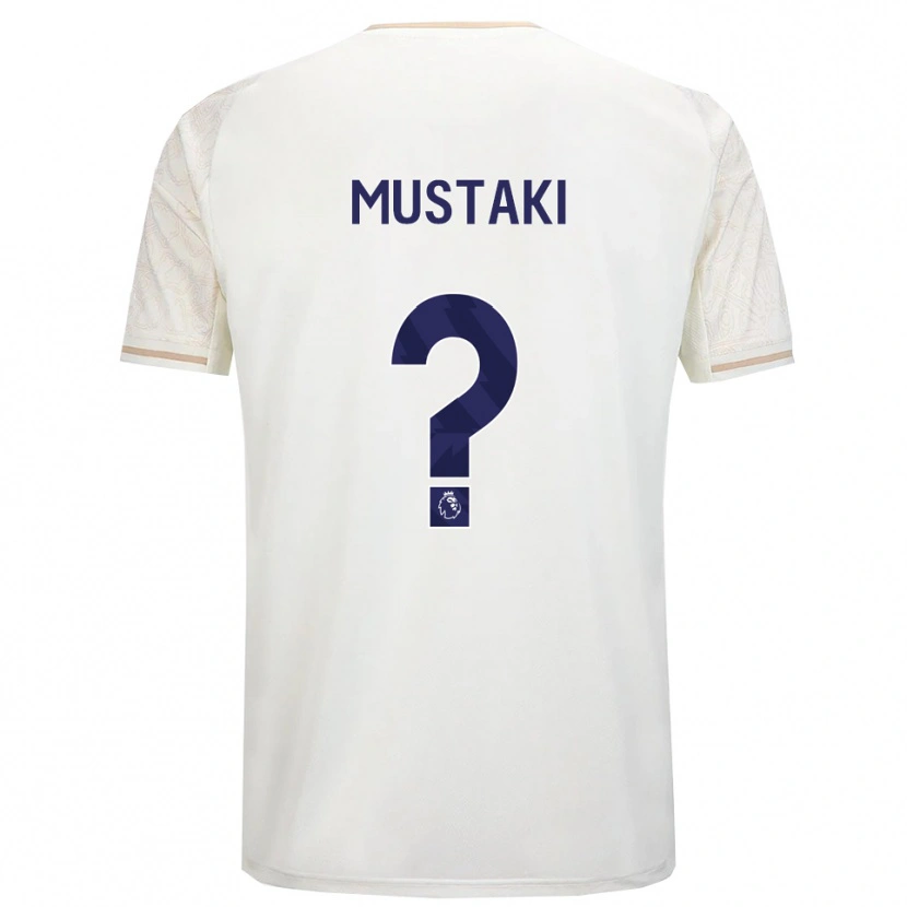 Danxen Men Chloe Mustaki #0 Off White Black Away Jersey 2025/26 T-Shirt
