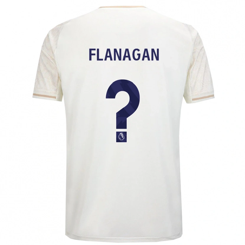 Danxen Men Theo Flanagan #0 Off White Black Away Jersey 2025/26 T-Shirt