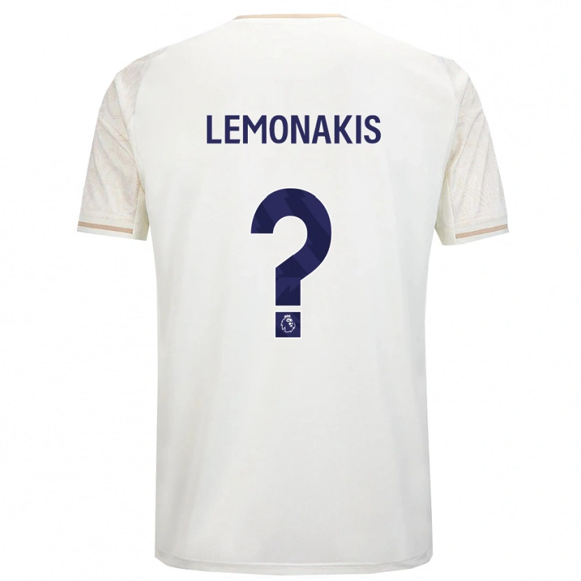 Danxen Men Georgios Lemonakis #0 Off White Black Away Jersey 2025/26 T-Shirt