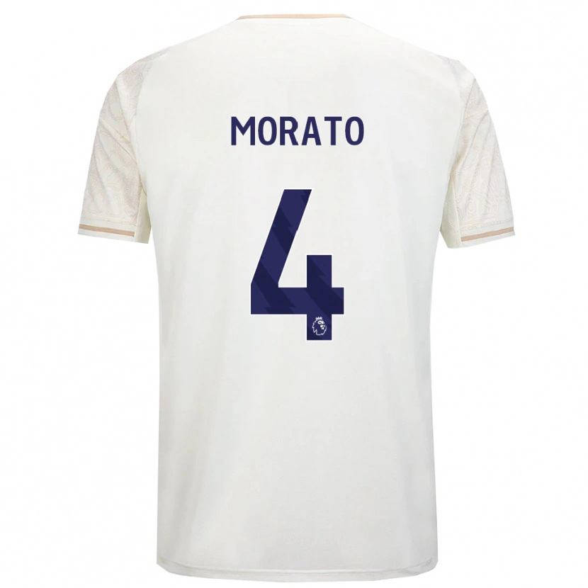 Danxen Men Morato #4 Off White Black Away Jersey 2025/26 T-Shirt