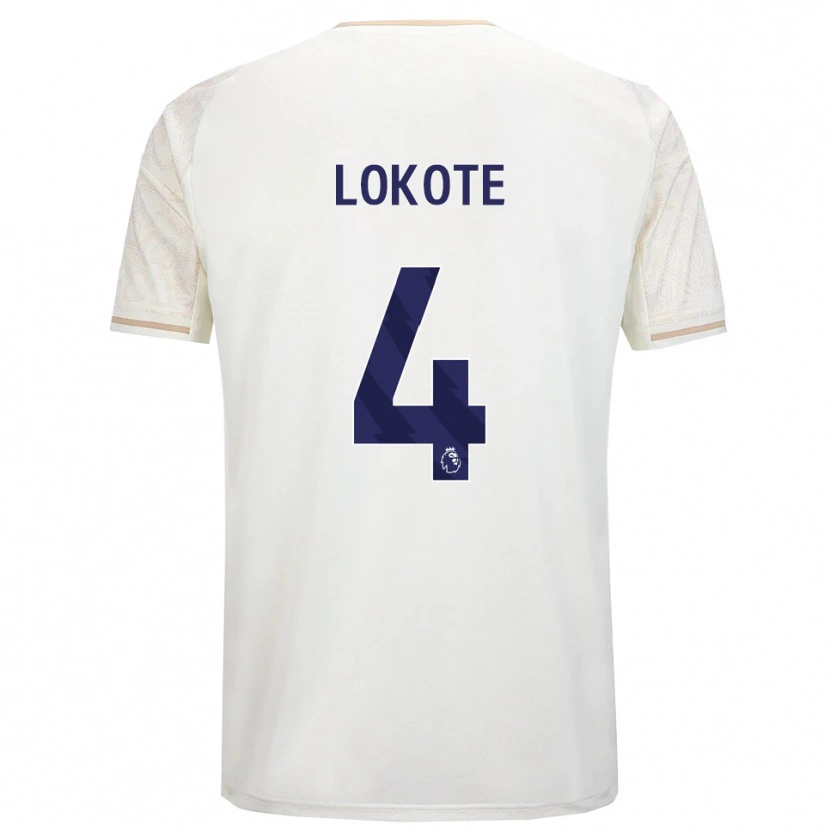 Danxen Men Eleazar Lokote #4 Off White Black Away Jersey 2025/26 T-Shirt