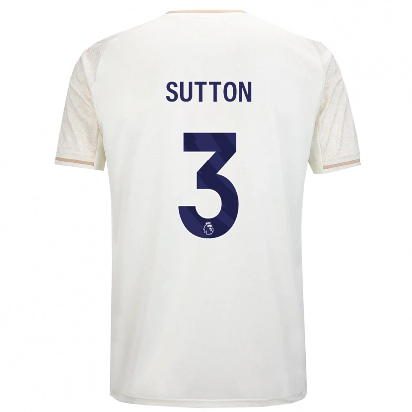 Danxen Men Spencer Sutton #3 Off White Black Away Jersey 2025/26 T-Shirt