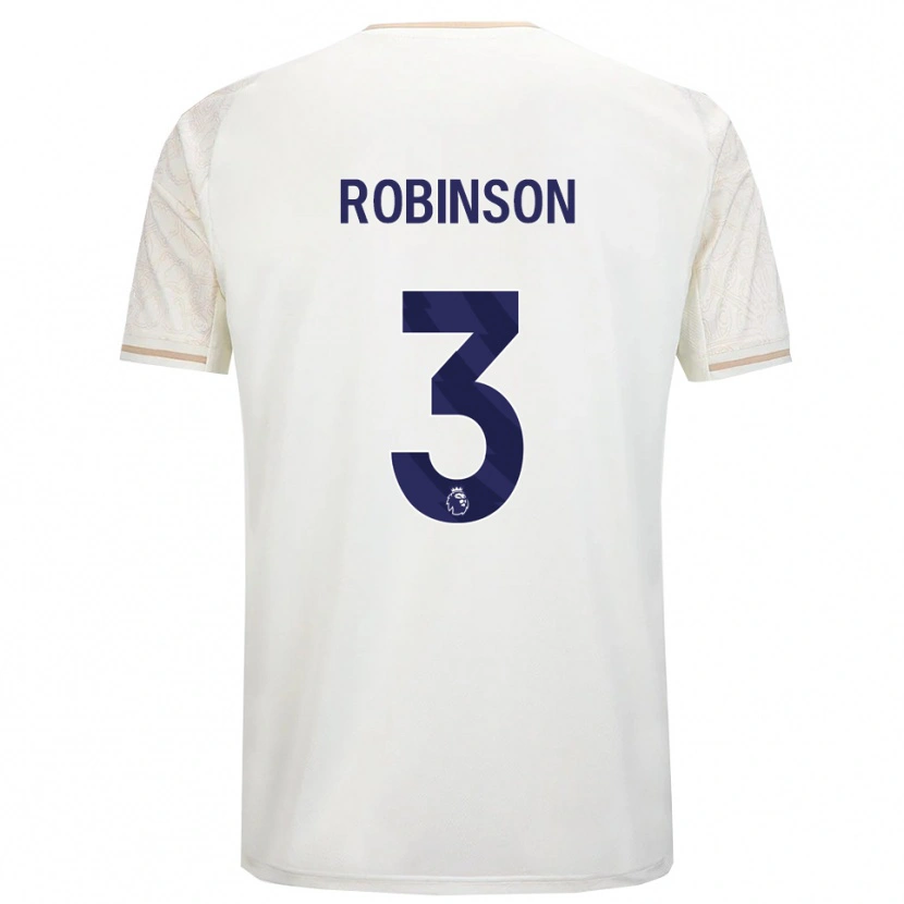 Danxen Men Riko Robinson #3 Off White Black Away Jersey 2025/26 T-Shirt