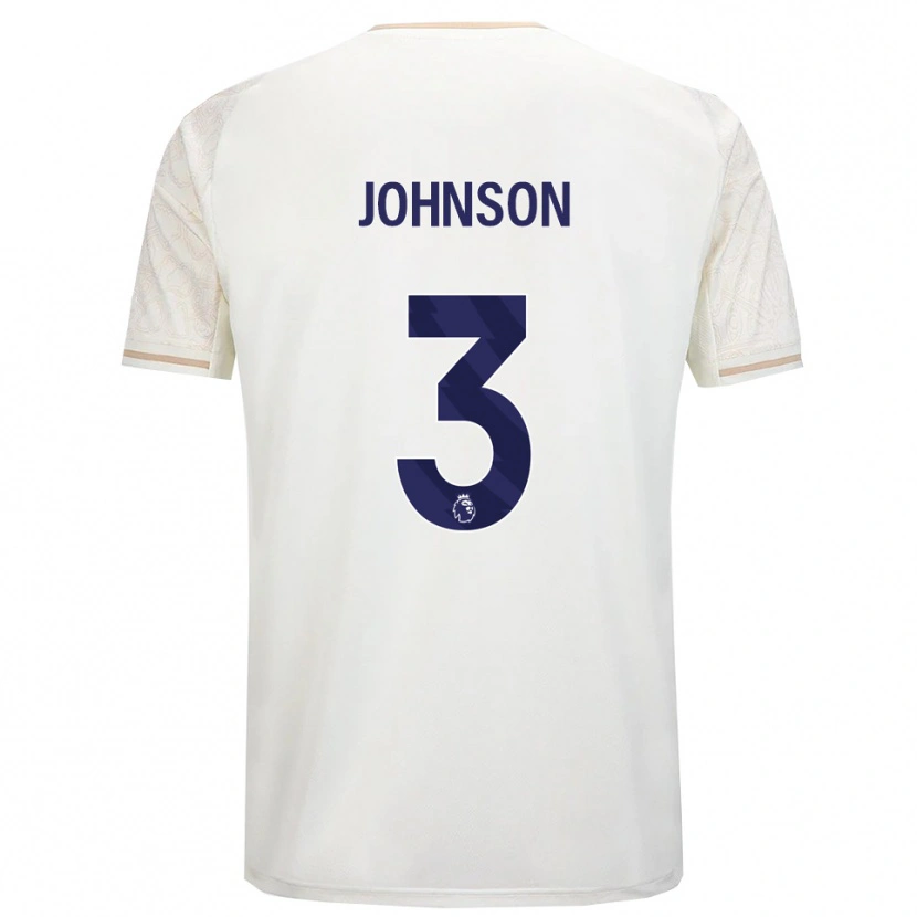 Danxen Men Nat Johnson #3 Off White Black Away Jersey 2025/26 T-Shirt