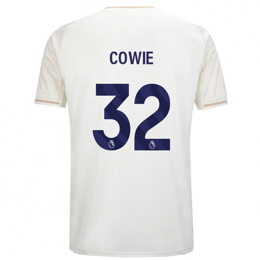 Danxen Men Abi Cowie #32 Off White Black Away Jersey 2025/26 T-Shirt