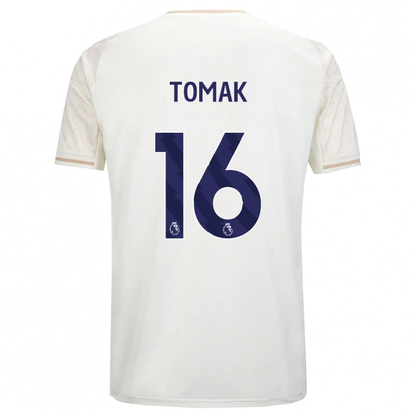 Danxen Men Jaxon Tomak #16 Off White Black Away Jersey 2025/26 T-Shirt