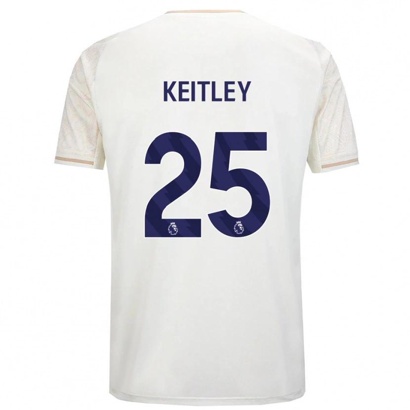 Danxen Men Alice Keitley #25 Off White Black Away Jersey 2025/26 T-Shirt