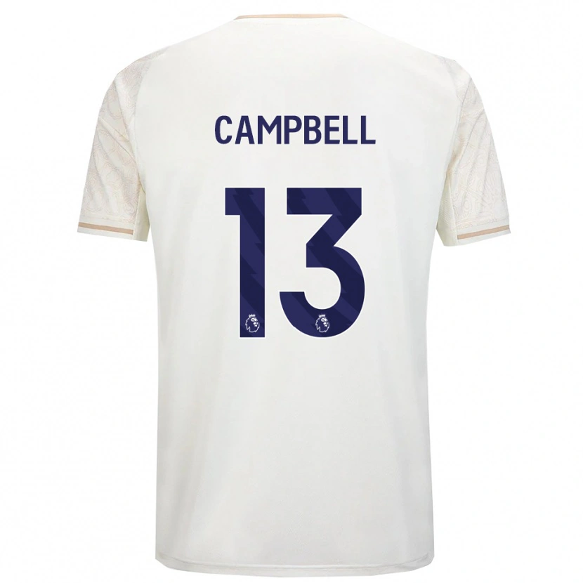Danxen Men Luke Campbell #13 Off White Black Away Jersey 2025/26 T-Shirt