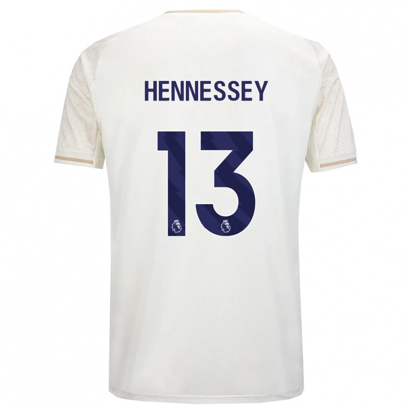 Danxen Men Wayne Hennessey #13 Off White Black Away Jersey 2025/26 T-Shirt