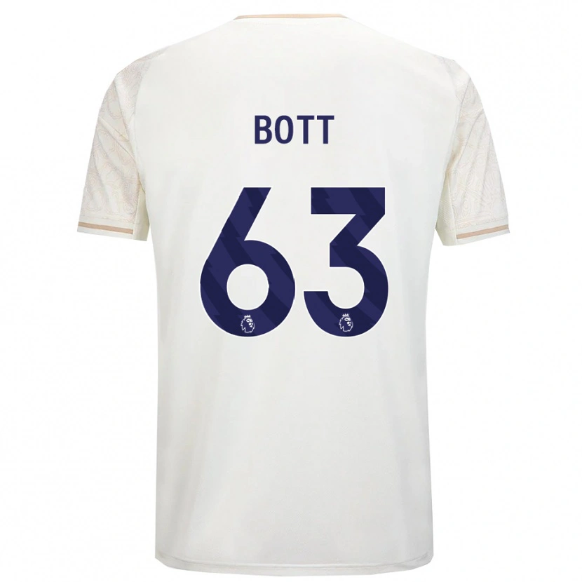 Danxen Men Aaron Bott #63 Off White Black Away Jersey 2025/26 T-Shirt