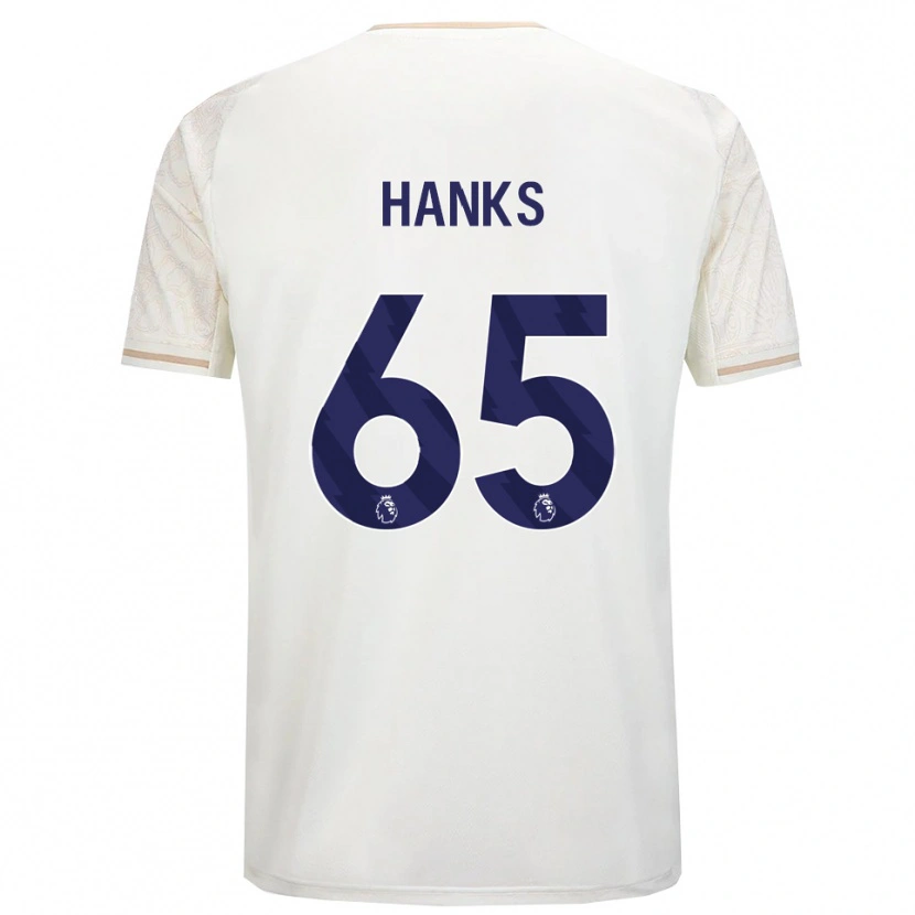 Danxen Men Justin Hanks #65 Off White Black Away Jersey 2025/26 T-Shirt