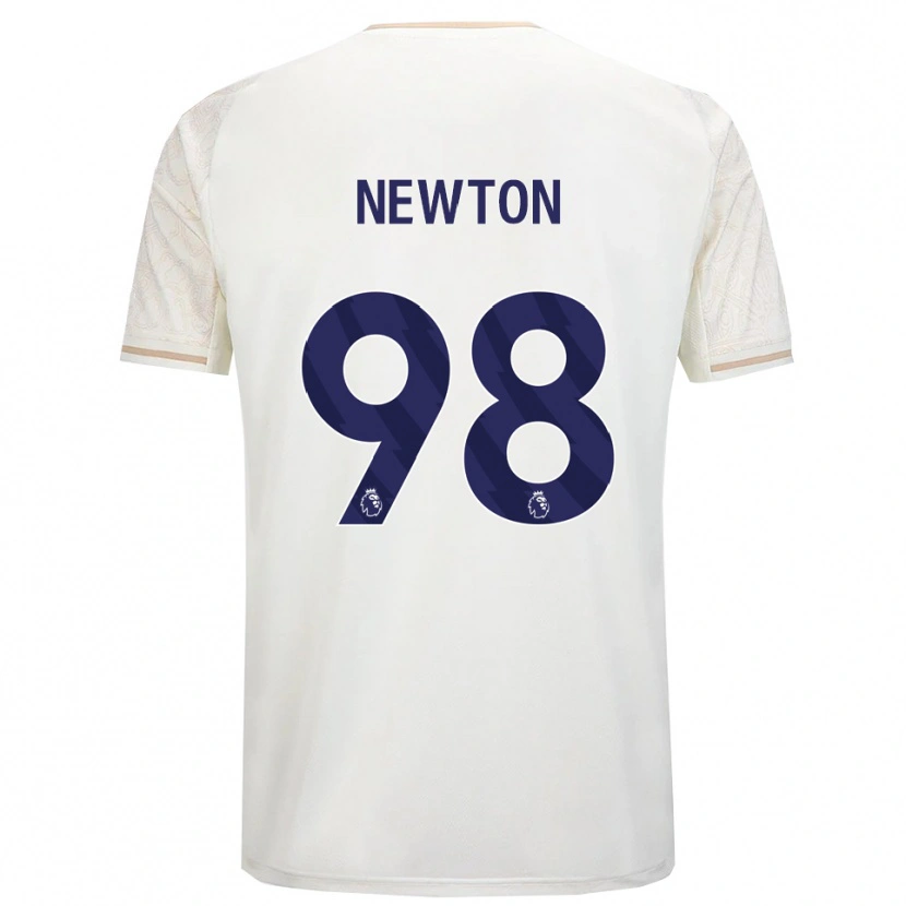 Danxen Men Jamie Newton #98 Off White Black Away Jersey 2025/26 T-Shirt