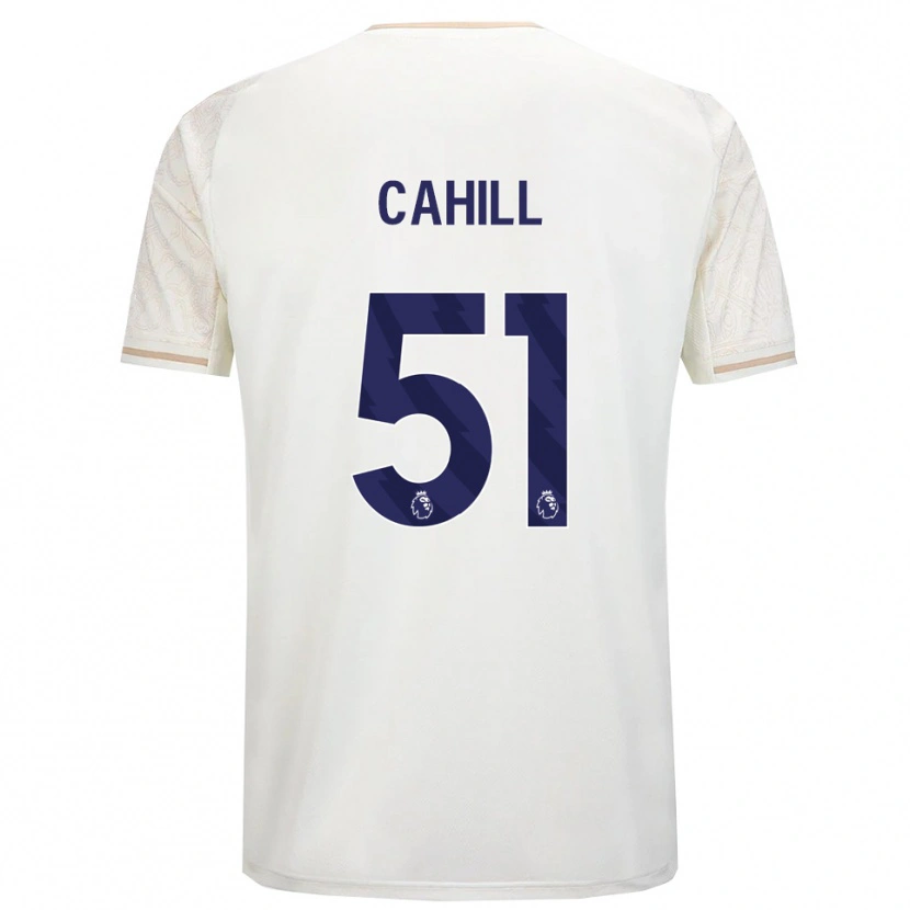 Danxen Men Shae Cahill #51 Off White Black Away Jersey 2025/26 T-Shirt