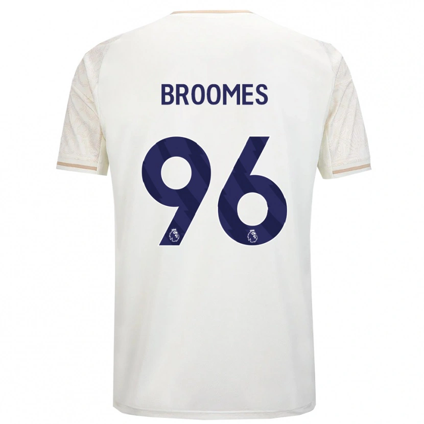 Danxen Men Ethan Broomes #96 Off White Black Away Jersey 2025/26 T-Shirt