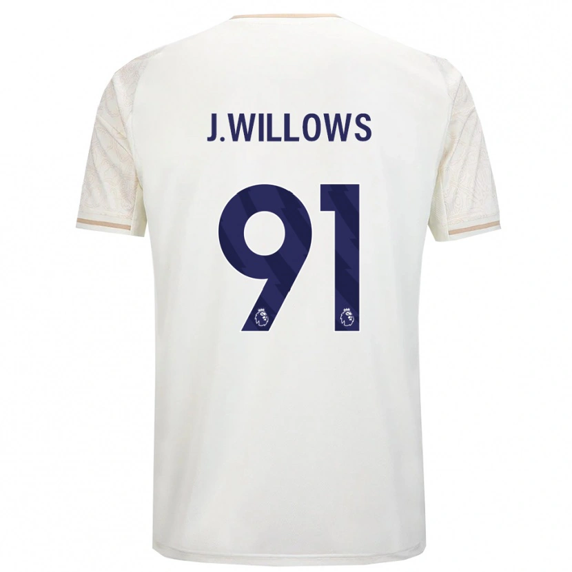 Danxen Men Jordan Willows #91 Off White Black Away Jersey 2025/26 T-Shirt