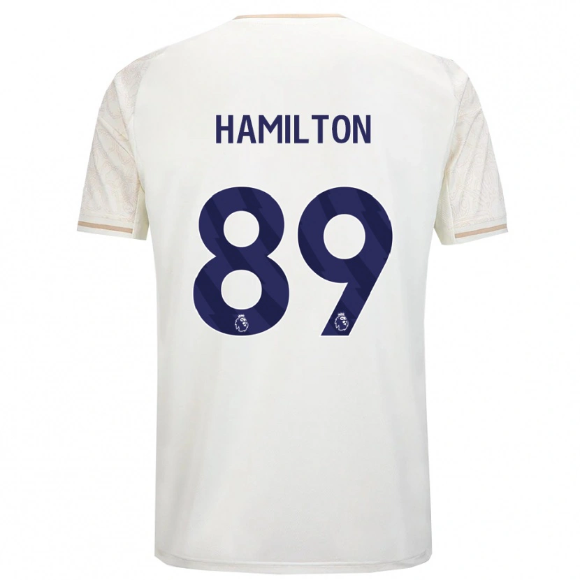 Danxen Men Scott Hamilton #89 Off White Black Away Jersey 2025/26 T-Shirt