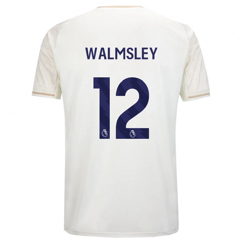 Danxen Men Joseph Walmsley #12 Off White Black Away Jersey 2025/26 T-Shirt