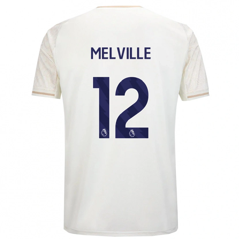 Danxen Men Logan Melville #12 Off White Black Away Jersey 2025/26 T-Shirt