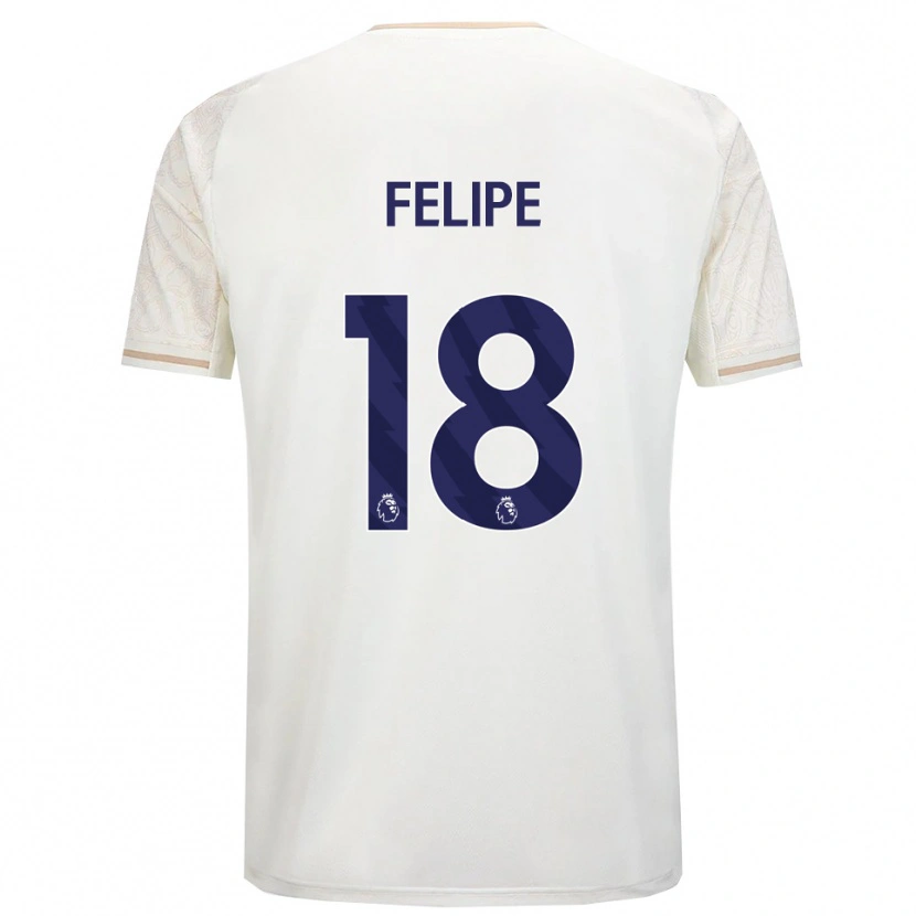 Danxen Men Felipe #18 Off White Black Away Jersey 2025/26 T-Shirt