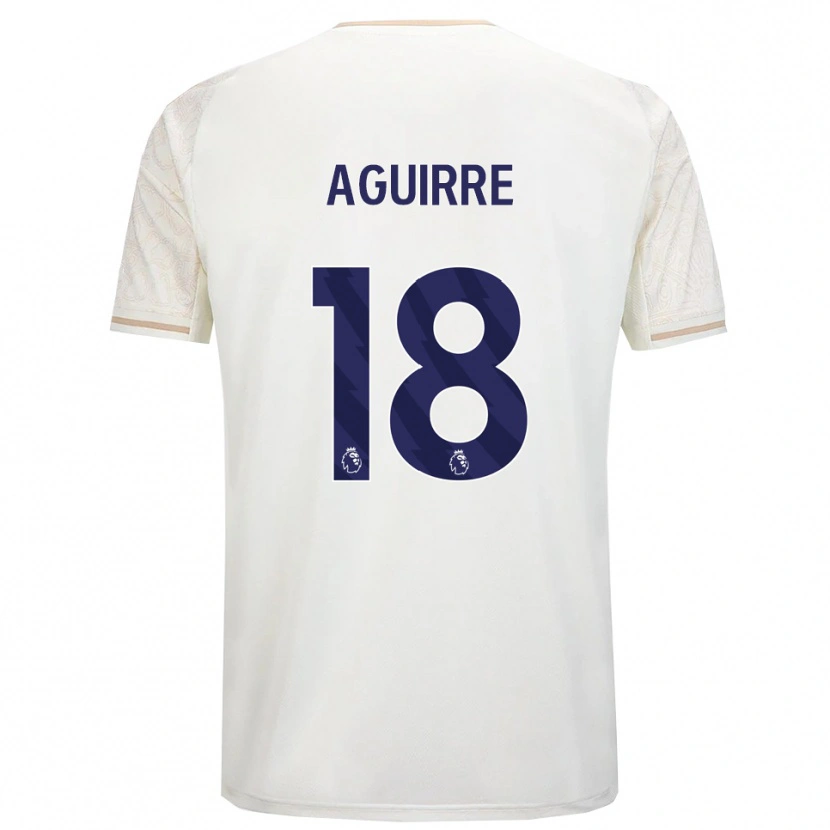 Danxen Men Aja Aguirre #18 Off White Black Away Jersey 2025/26 T-Shirt