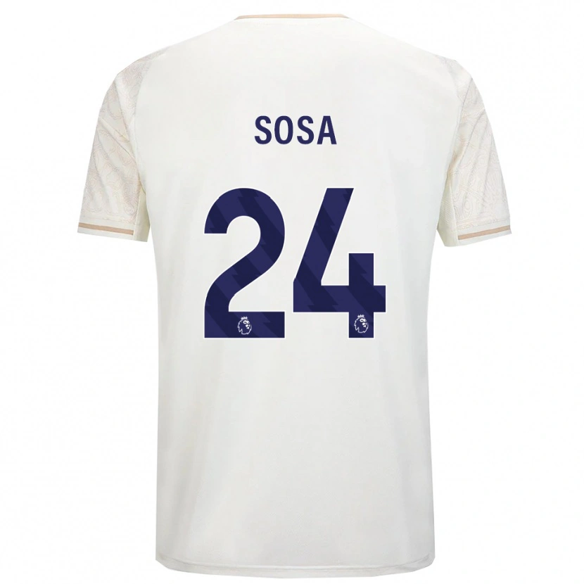 Danxen Men Ramón Sosa #24 Off White Black Away Jersey 2025/26 T-Shirt