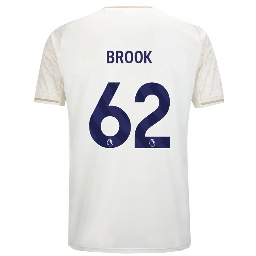 Danxen Men Will Brook #62 Off White Black Away Jersey 2025/26 T-Shirt