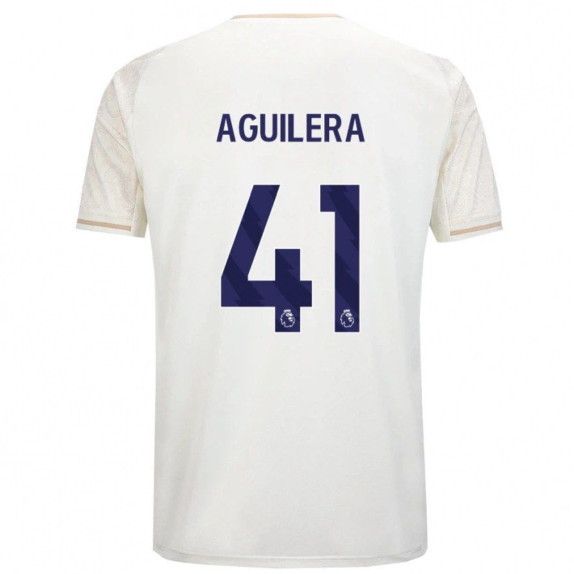 Danxen Men Brandon Aguilera #41 Off White Black Away Jersey 2025/26 T-Shirt