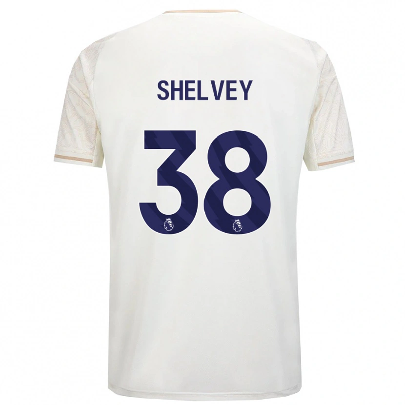 Danxen Men George Shelvey #38 Off White Black Away Jersey 2025/26 T-Shirt