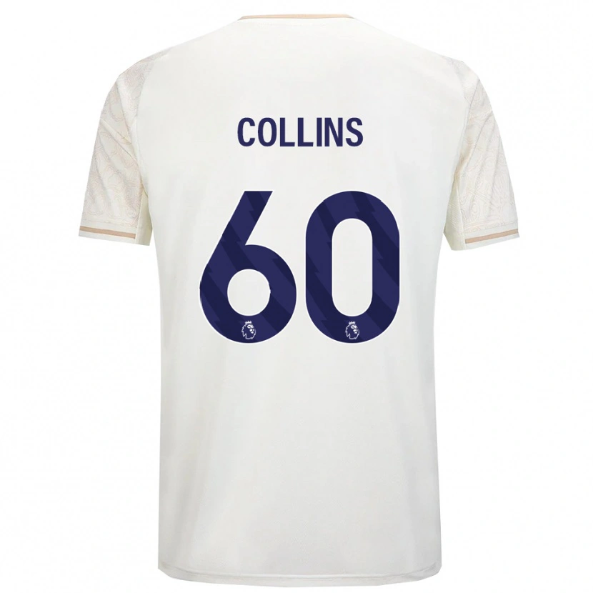 Danxen Men Sam Collins #60 Off White Black Away Jersey 2025/26 T-Shirt