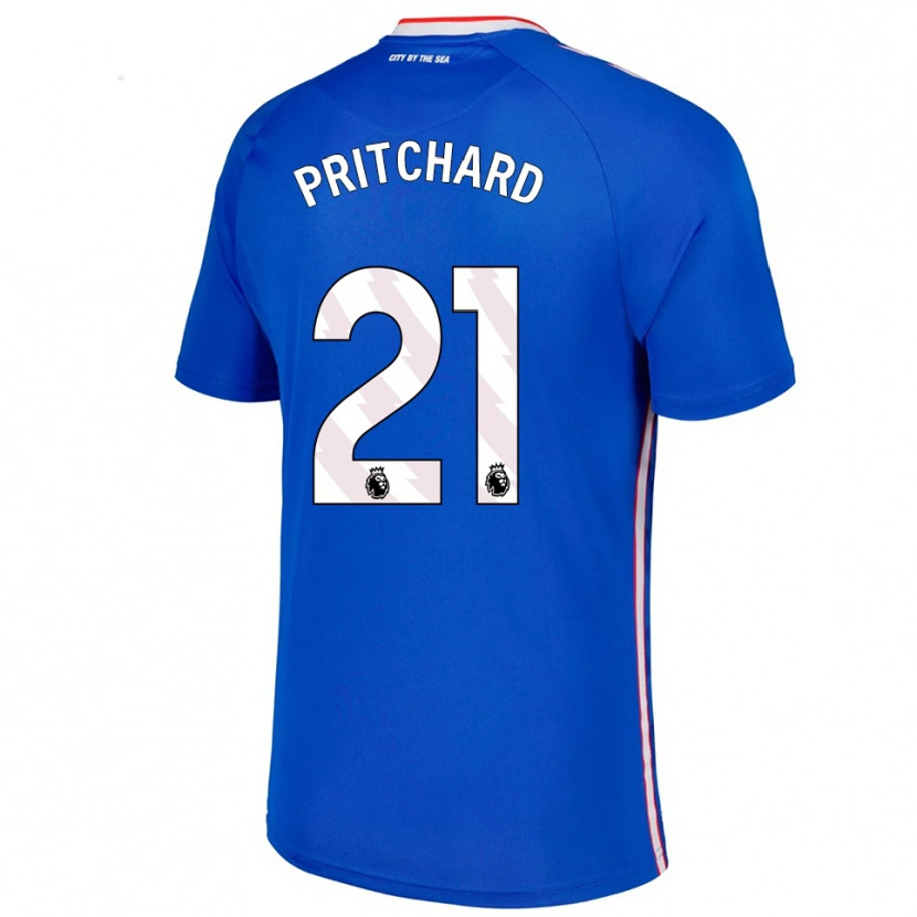 Danxen Men Alex Pritchard #21 Blue White Away Jersey 2025/26 T-Shirt