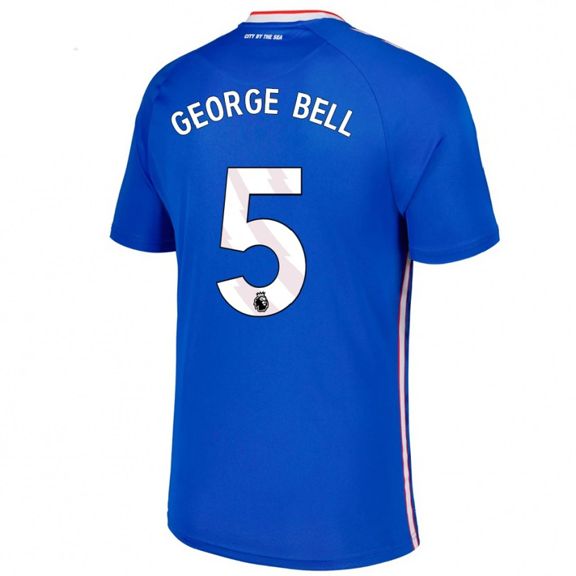 Danxen Men George Bell #5 Blue White Away Jersey 2025/26 T-Shirt