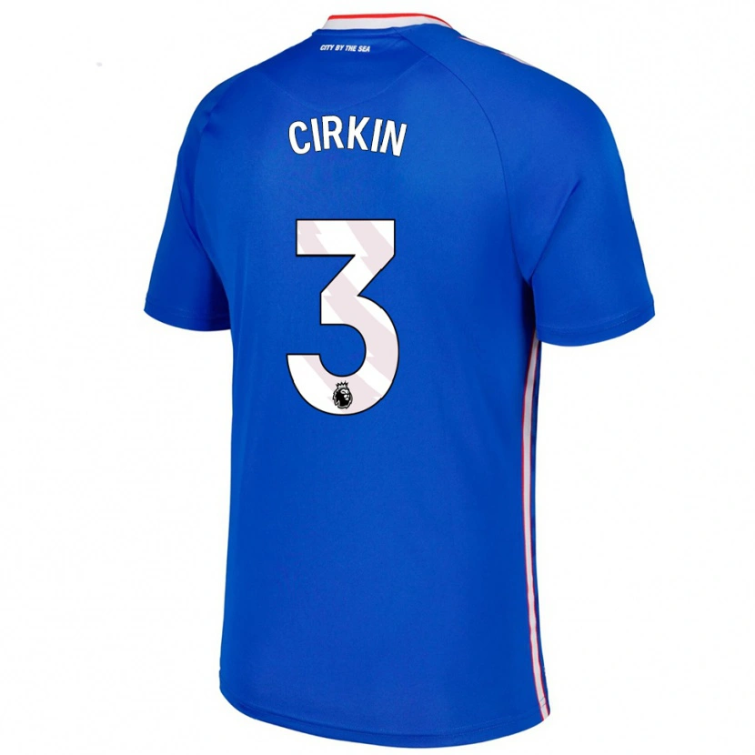 Danxen Men Dennis Cirkin #3 Blue White Away Jersey 2025/26 T-Shirt
