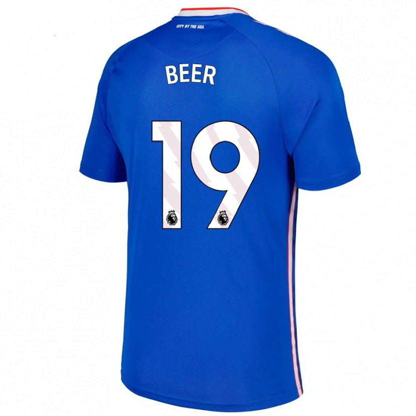 Danxen Men Megan Beer #19 Blue White Away Jersey 2025/26 T-Shirt
