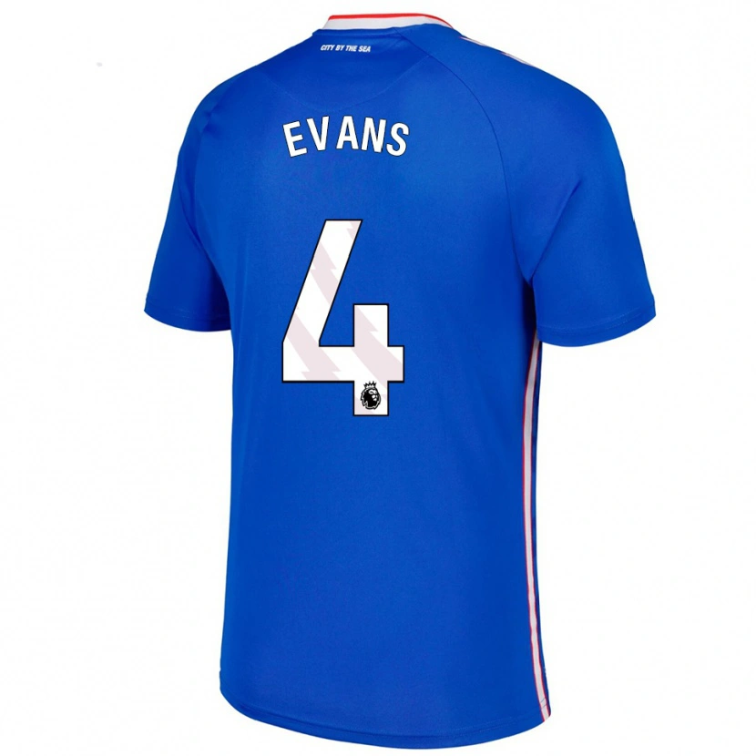 Danxen Men Corry Evans #4 Blue White Away Jersey 2025/26 T-Shirt