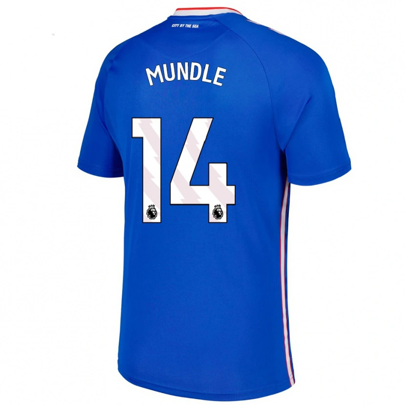 Danxen Men Romaine Mundle #14 Blue White Away Jersey 2025/26 T-Shirt