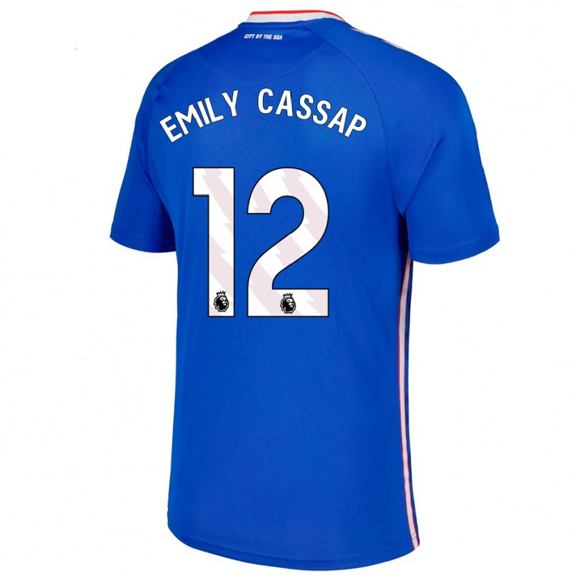 Danxen Men Emily Cassap #12 Blue White Away Jersey 2025/26 T-Shirt