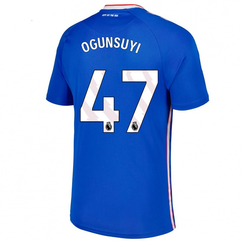 Danxen Men Trey Samuel-Ogunsuyi #47 Blue White Away Jersey 2025/26 T-Shirt
