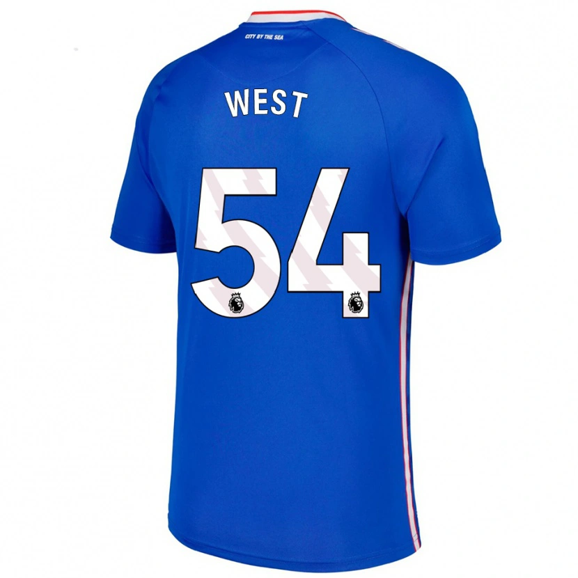Danxen Men Ella West #54 Blue White Away Jersey 2025/26 T-Shirt