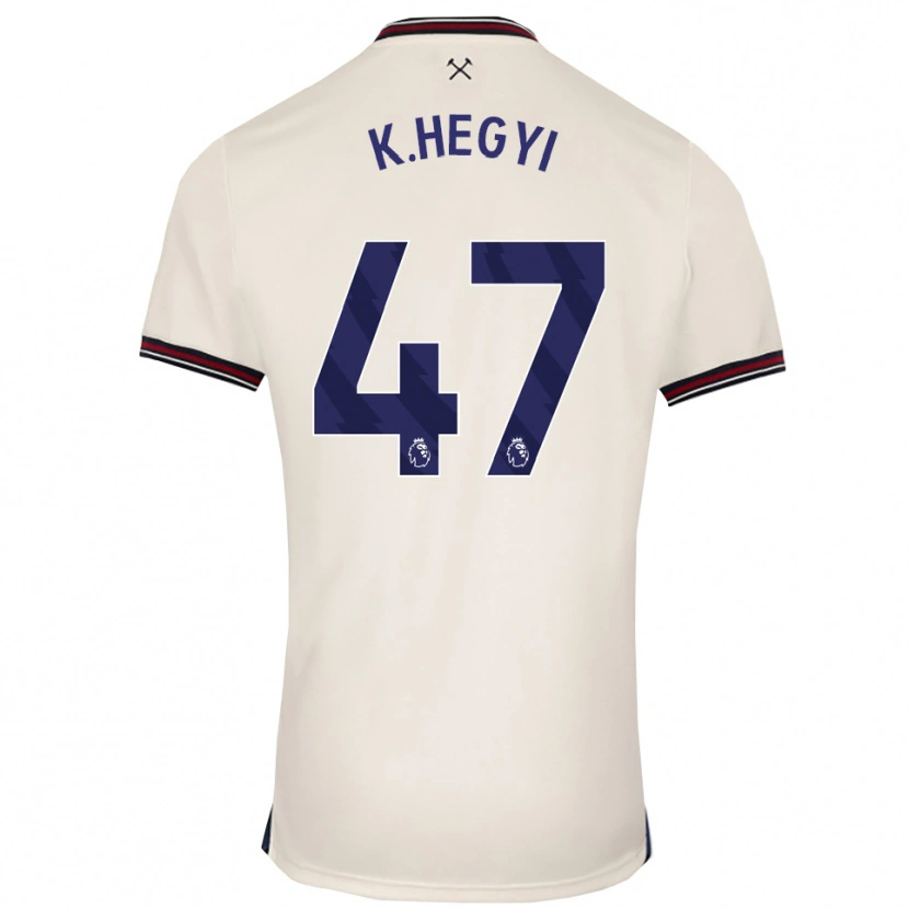 Danxen Men Krisztian Hegyi #47 Off White Away Jersey 2025/26 T-Shirt