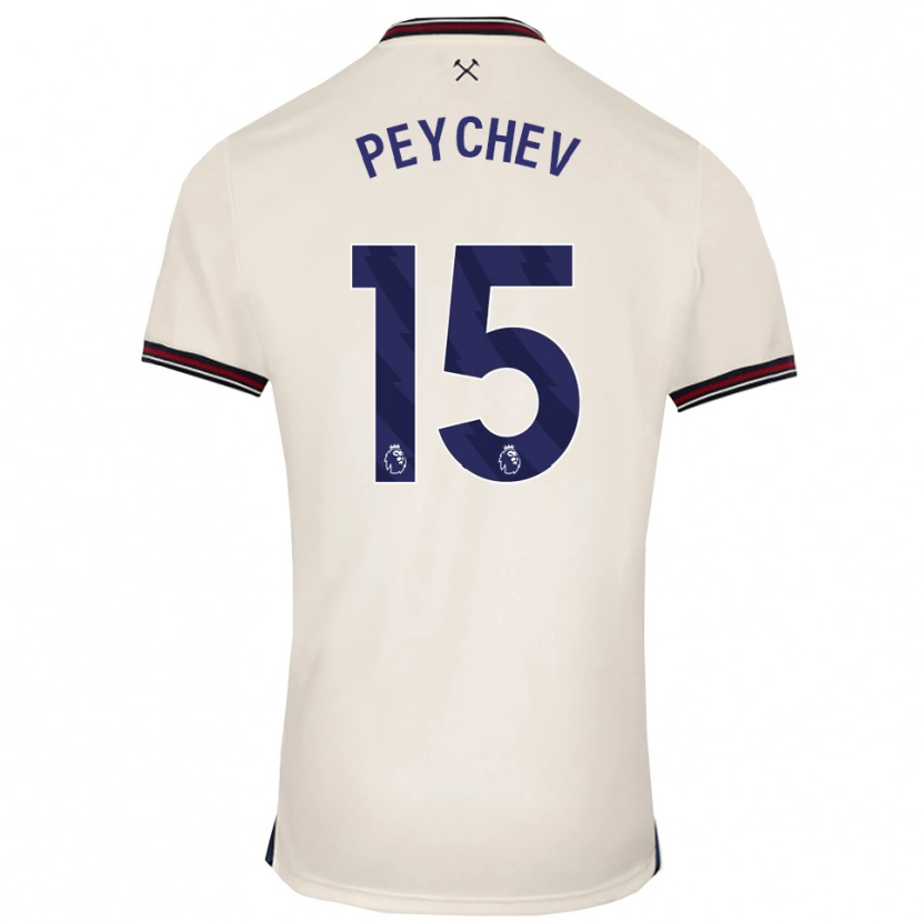 Danxen Men Martin Peychev #15 Off White Away Jersey 2025/26 T-Shirt