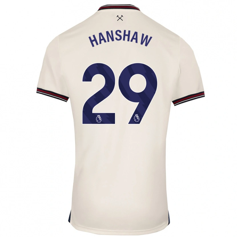 Danxen Men Verena Hanshaw #29 Off White Away Jersey 2025/26 T-Shirt