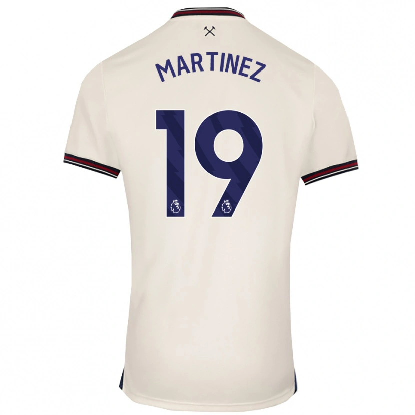Danxen Men Shekiera Martinez #19 Off White Away Jersey 2025/26 T-Shirt