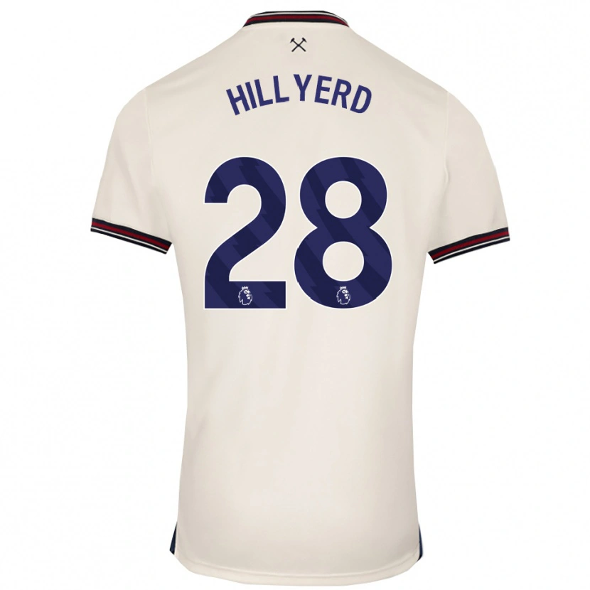 Danxen Men Sophie Hillyerd #28 Off White Away Jersey 2025/26 T-Shirt