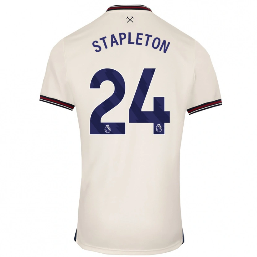 Danxen Men Jessie Stapleton #24 Off White Away Jersey 2025/26 T-Shirt