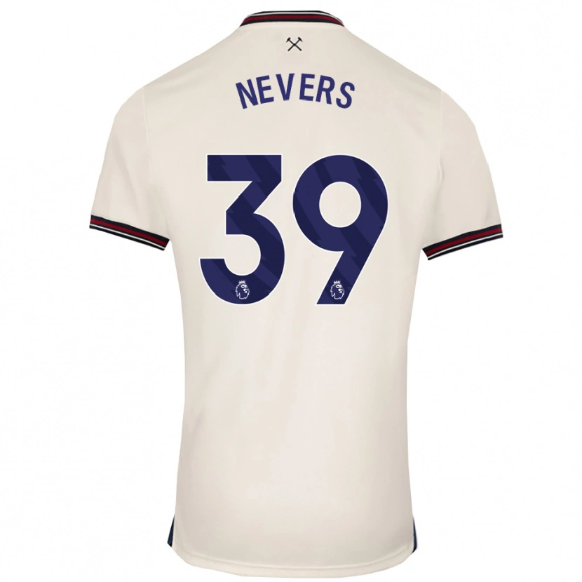 Danxen Men Thierry Nevers #39 Off White Away Jersey 2025/26 T-Shirt