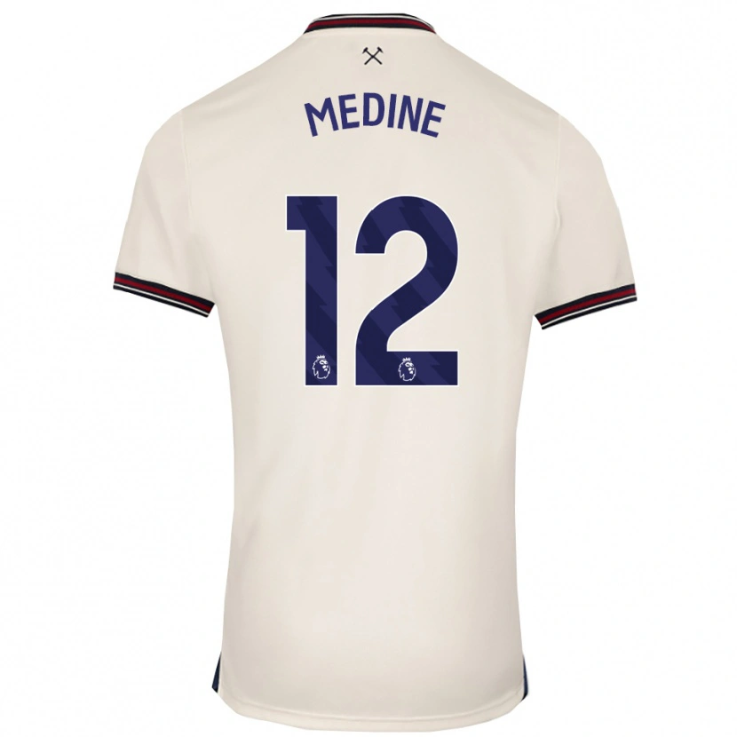 Danxen Men Jethro Medine #12 Off White Away Jersey 2025/26 T-Shirt