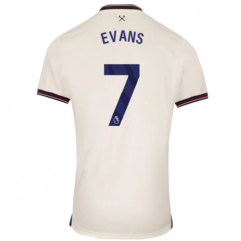 Danxen Men Lisa Evans #7 Off White Away Jersey 2025/26 T-Shirt