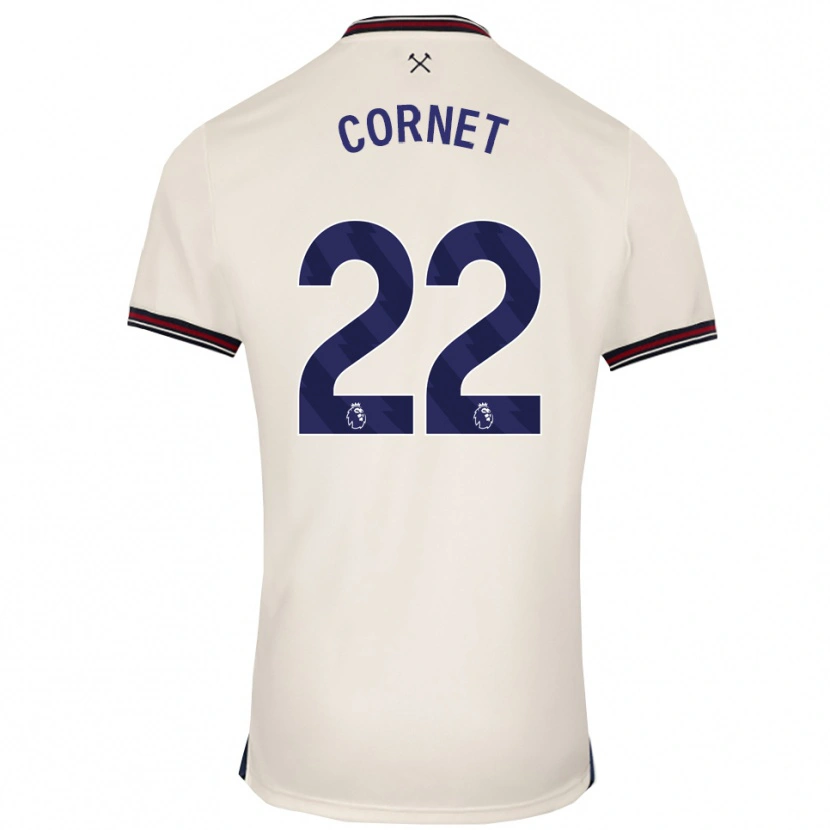 Danxen Men Maxwel Cornet #22 Off White Away Jersey 2025/26 T-Shirt