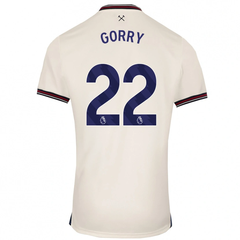 Danxen Men Katrina Gorry #22 Off White Away Jersey 2025/26 T-Shirt